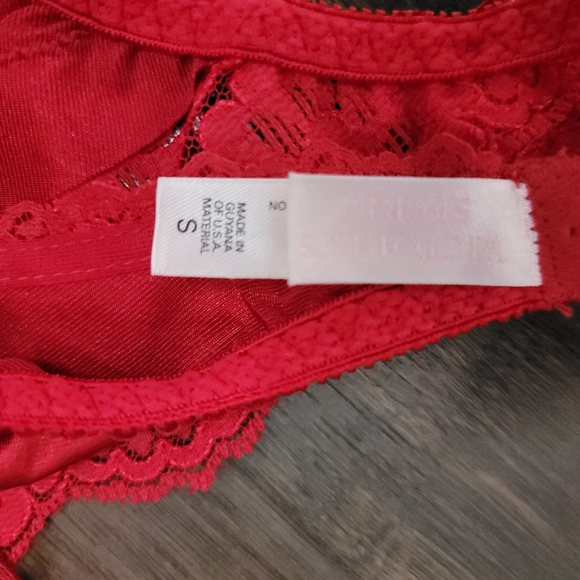 Victoria's Secret Lace Garter Red Small Women's Fairy Coquette - Picture 8 of 9